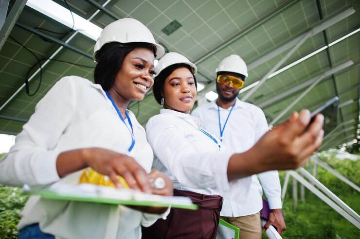 young africans doing a vocational course